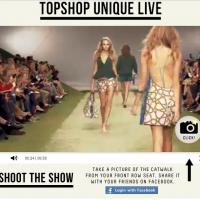 Topshop live interactive catwalk show