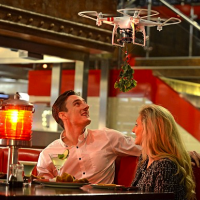 TGI Friday's mistletoe drone