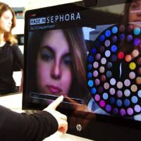 Sephora's augmented reality mirror for testing makeup