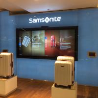 Samsonite's 2.5 metre 3D luggage viewer at Selfridges