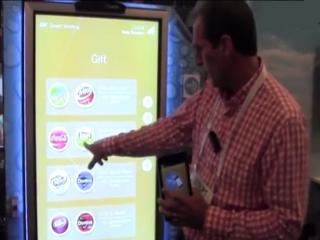 Vending machine that interacts with mobile