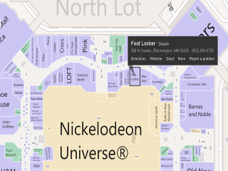 Bing maps inside the shopping mall