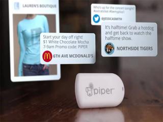 McDonalds broadcast offers via beacons in store
