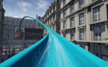 Topshop's virtual reality water slide