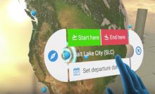 Travel booking in Virtual Reality